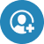 User account icon representing patient registration and new patient onboarding at Warwick Dental.