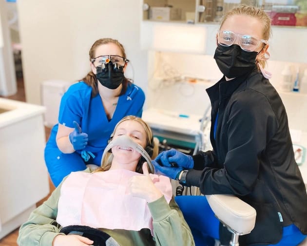 Patient receiving sedation dentistry at Warwick Dental