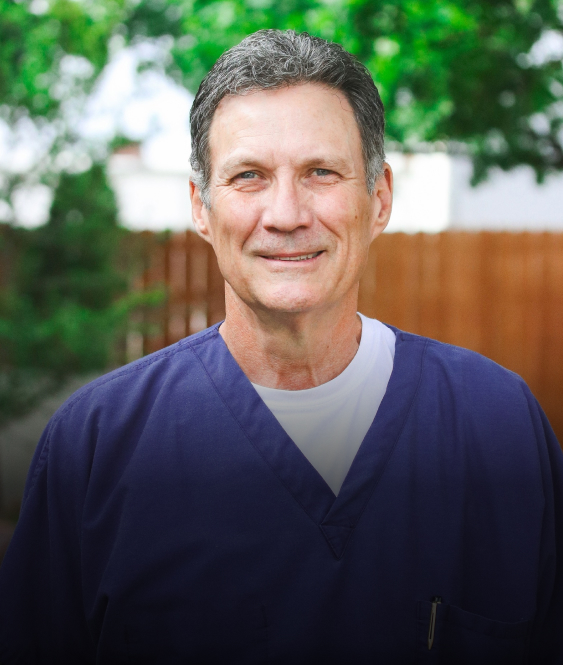 Smiling face of Dr. Rusty Sullins at Warwick Dental Oklahoma City