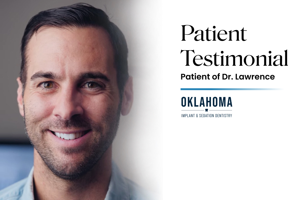 Smiling male patient providing a testimonial for Dr. Lawrence at Warwick Dental, showcasing positive dental experience and patient satisfaction.