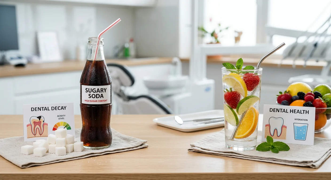 cold drinks on table